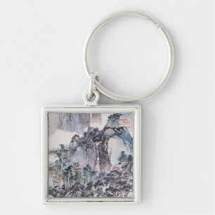 Living in the Mountains Key Ring