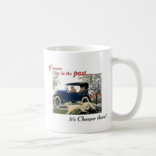 living in the past 1924 1925 coffee mug