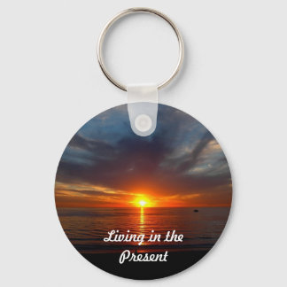 Living in the Present Key Ring