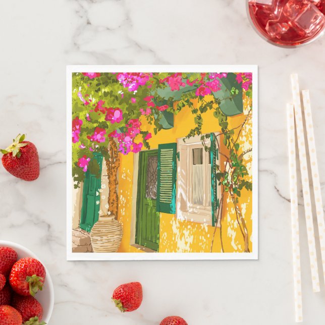 Living in the Sunshine Napkin (Insitu)