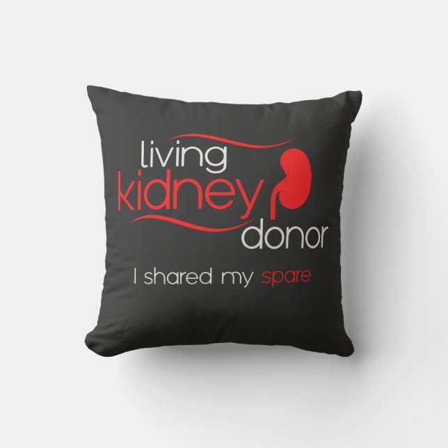 Living Kidney Donor I Shared Spare Kidney Donation Cushion (Front)