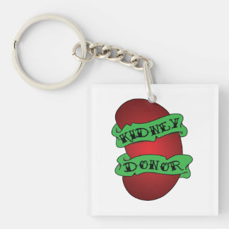 Living Kidney Donor Tattoo Key Ring