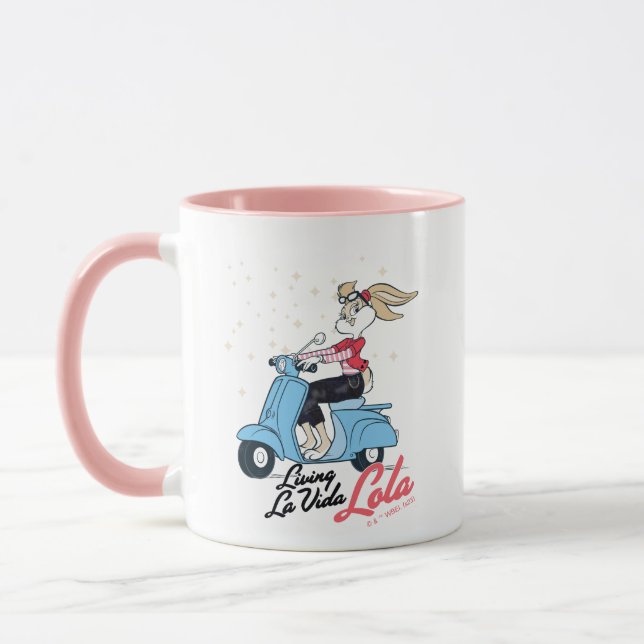 Living La Vida Lola Scooter Graphic Mug (Left)