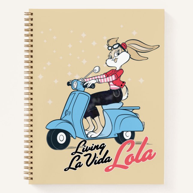 Living La Vida Lola Scooter Graphic Notebook (Front)