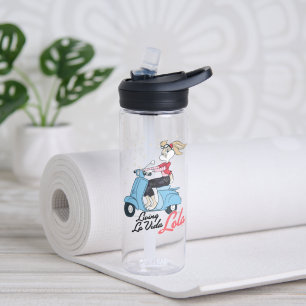 Living La Vida Lola Scooter Graphic Water Bottle