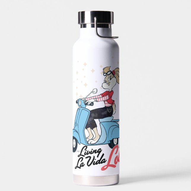 Living La Vida Lola Scooter Graphic Water Bottle (Left)