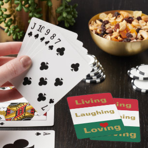 Living, Laughing, Loving  Playing Cards