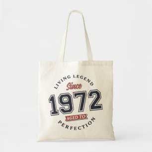 Living legend 1972 50th birthday gift Retro Tote Bag