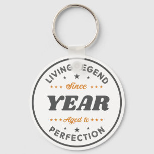 Living Legend Birthday Gift   Personalised Key Ring