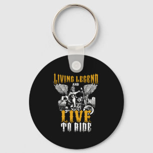 Living Legend Live To Ride Motorcycle Key Ring