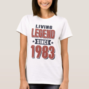 Living Legend Since 1983 Birthday Gift T-Shirt