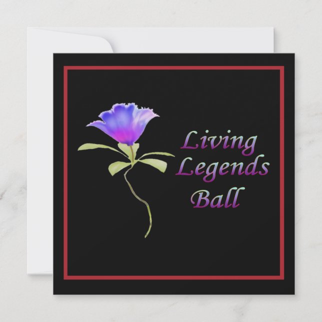 Living Legends Ball Invitation (Front)
