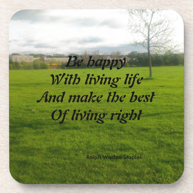 Living life coaster (Front)