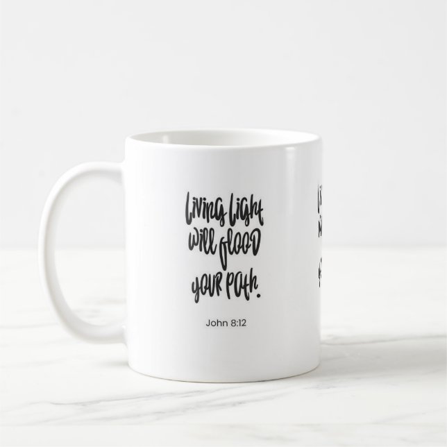 Living Light Will Flood Your Path Christian Mug (Left)