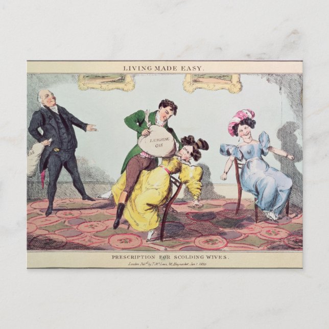 Living Made Easy: Prescription for scolding Postcard (Front)