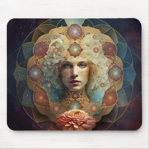 Living Mandala Visionary Art Mouse Mat