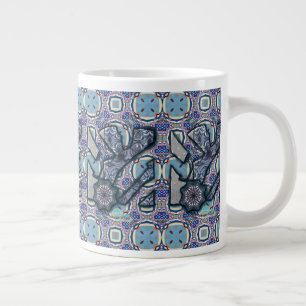 Living Metal No 2 by Alexandra Cook aka Linandara Large Coffee Mug