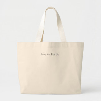“Living My Best Life” Canvas Tote Bag