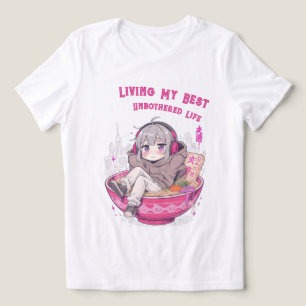 Living My Best Unbothered Life Tri-Blend Shirt