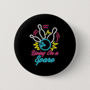 Living On A Spare Fun Bowling  Pins Sports Hobby 