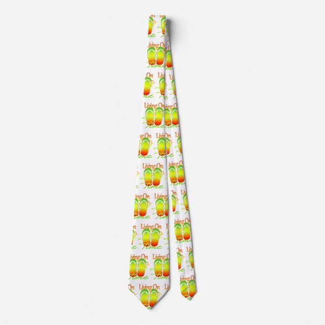 Living On Island Time Tie (Front)