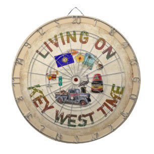 Living on Key West Time Dartboard