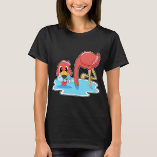 Living On Lake Time Funny Alligator Cooler T-Shirt