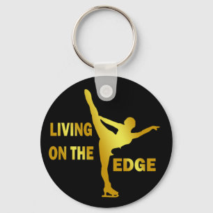 LIVING ON THE EDGE KEY RING