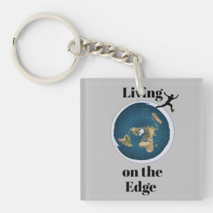 Living on the Edge Keychain