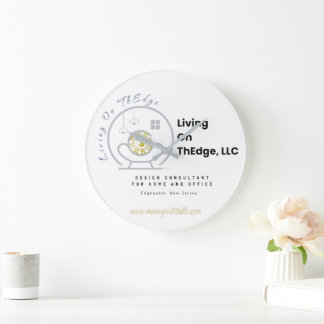Living On ThEdge, LLC Logo Acrylic Wall Clock