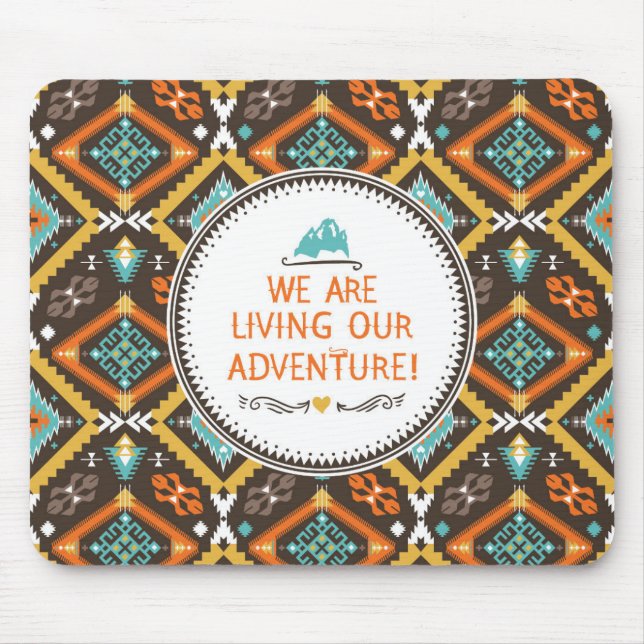 Living Our Adventure Mouse Mat (Front)