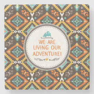 Living Our Adventure Stone Coaster