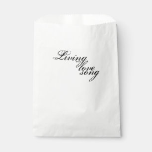 Living Our Love Song Favour Bags