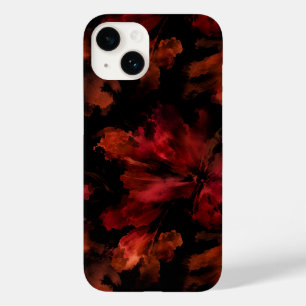 Living Room Dark Floral Blossom Illustration Case-Mate iPhone 14 Case