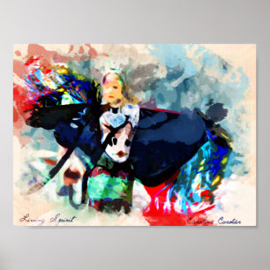 Living spirit Series - Fancy shawl Poster