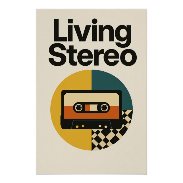 Living Stereo - The retro poster that groove (Front)