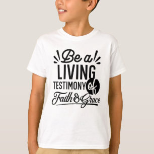Living Testimony Bible Quote Christian Motivation T-Shirt