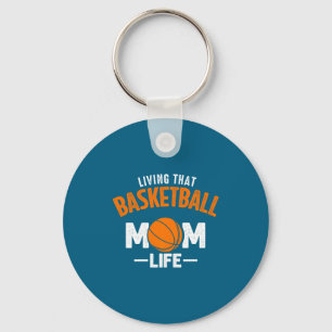 Living that basketball mum life friend t shirt key ring