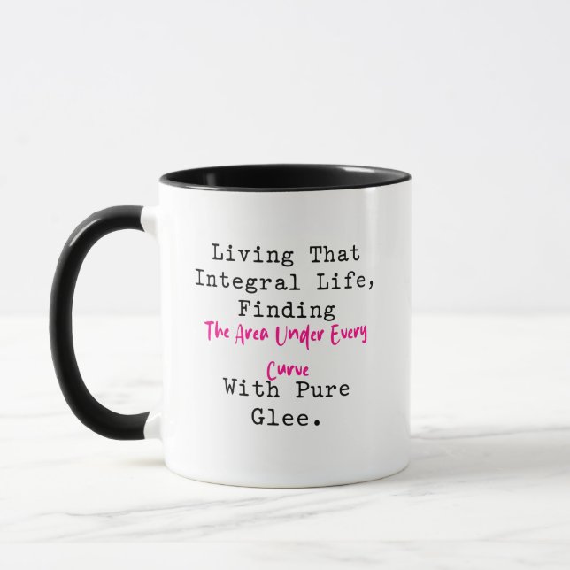 Living That Integral Life Curve Area Glee Mug (Left)