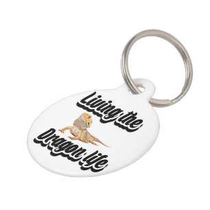 Living the dragon life  pet tag