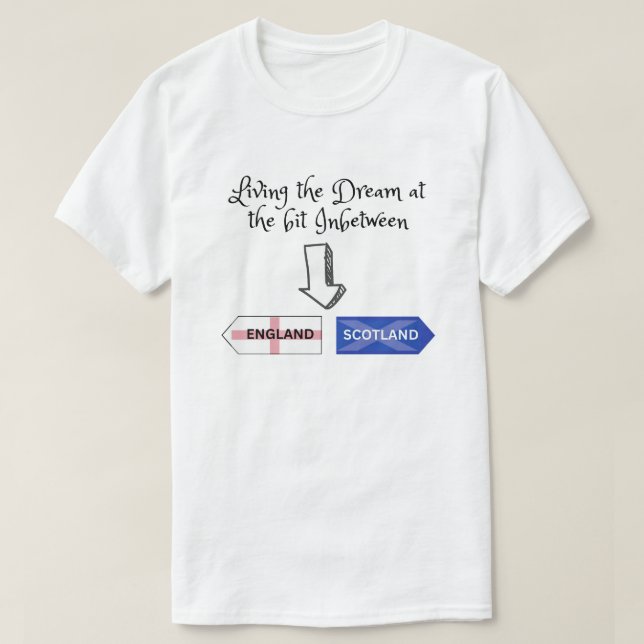 Living the Dream at the bit Inbetween T-Shirt (Design Front)