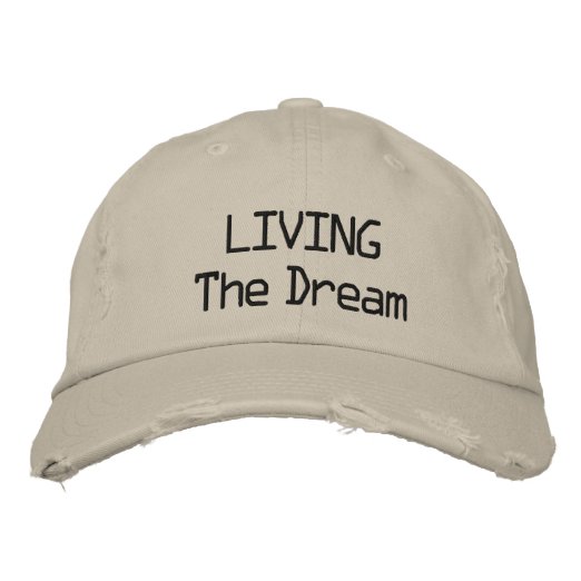 Living The Dream Hats & Caps Zazzle UK