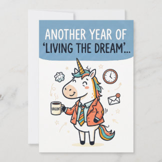 Living the Dream Corporate Sarcasm Holiday Card
