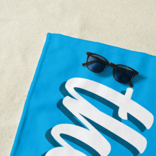 Living the dream custom color beach towel