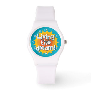 Living the dream custom watch with sun dial