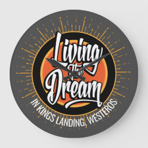 Living the Dream Large Clock