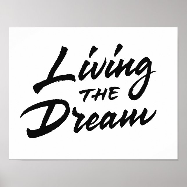 Living The Dream Poster (Front)