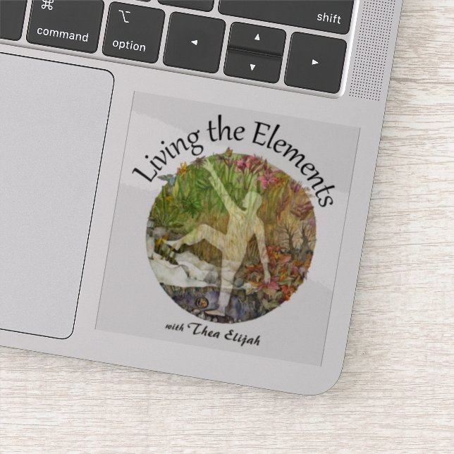 Living the Elements Sticker (Detail)