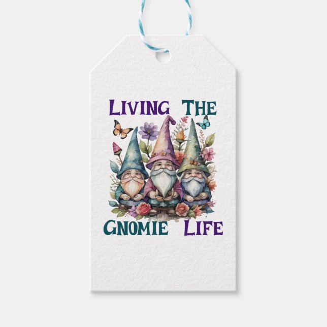 Living The Gnome Life Gift Tags (Front)