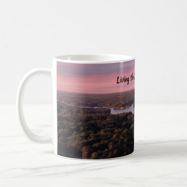 Living the Life at Lake Royale Coffee Mug (Left)